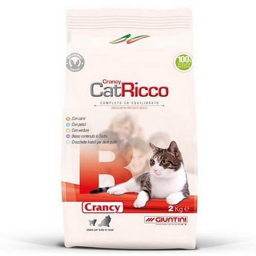 Croccantini Crancy Ricco per gatti adulti kg.2 –