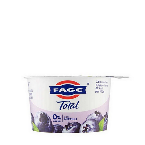 Yogurt Greco Fage Total 0% ai Mirtilli da 150 Gr. –