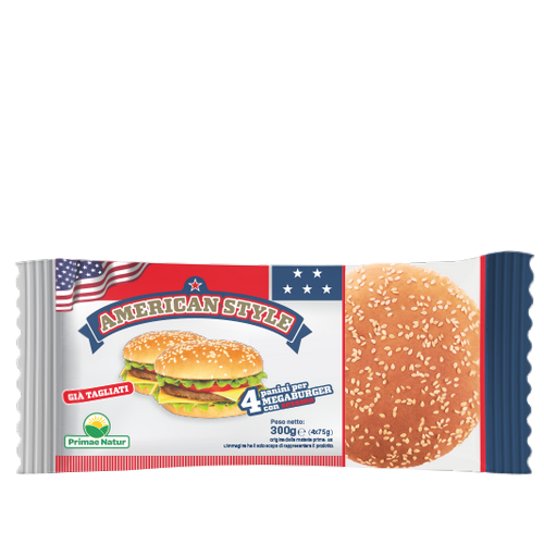 Panini per Megaburger con Sesamo American Style confezione da 4 Pz.