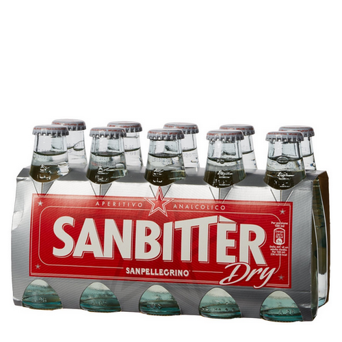 Aperitivo Analcolico Sanbitter Dry Bianco Confezione da 10 Pcs