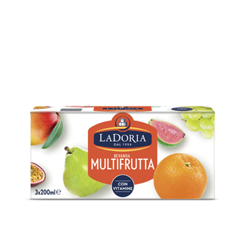 Succhi La Doria alla Multifrutta in brick 3 x ml.200