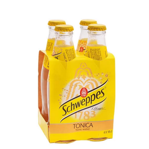 Schweppes Tonica in Bottiglietta di Vetro da cl.18 FourPack