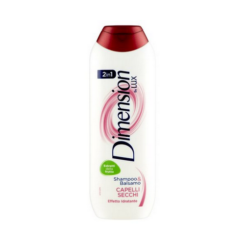 Shampoo e Balsamo Dimension 2 in 1 per Capelli Secchi ml.250