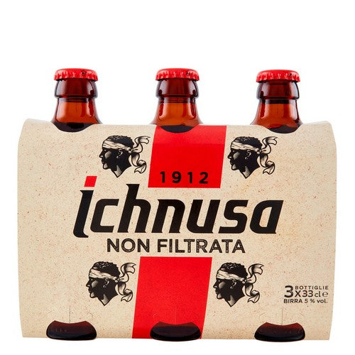 Birra Ichnusa Non Filtrata confezione da 3 x cl.33