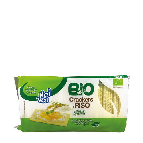 Crackers di Riso Bio Noi Voi Multipack 10 Monoporzioni Gr.150