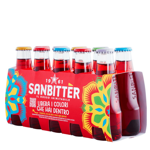 Aperitivo Analcolico Sanbitter Rosso Confezione da 10 Pcs