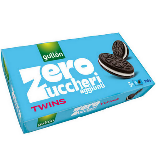 Biscotti Zero Zuccheri Aggiunti Twins Gullòn Da 210 Gr.