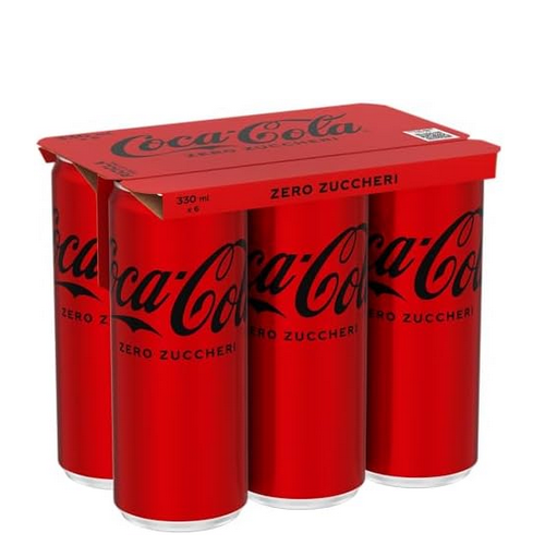 Coca Cola Zero Zuccheri confezione da 6 lattine x cl.33