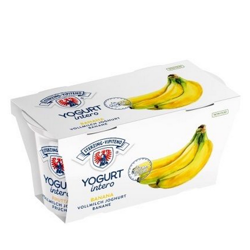 Yogurt Vipiteno Intero Banana 2 x 125 gr.