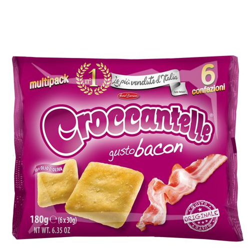 Croccantelle Gusto Bacon Forno Damiani Multipack 6 confezioni Gr.180