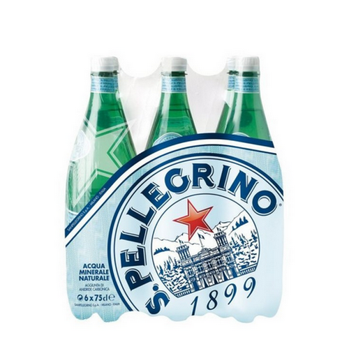 Acqua Sanpellegrino Effervescente Naturale fardello da 6 bottiglie da Cl.75