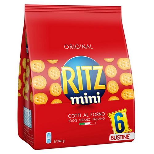 Crackers Mini Ritz Original Multipack 6 Bustine Gr.240