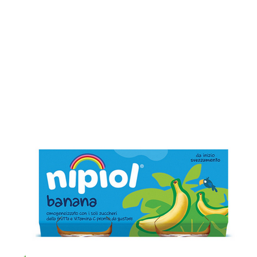 Omogeneizzati Nipiol alla Banana Coppia Vasetti Gr.160