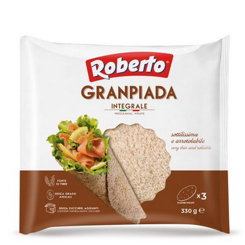 Piadine Integrali Granpiada Roberto confezione da 3 pz. gr.330