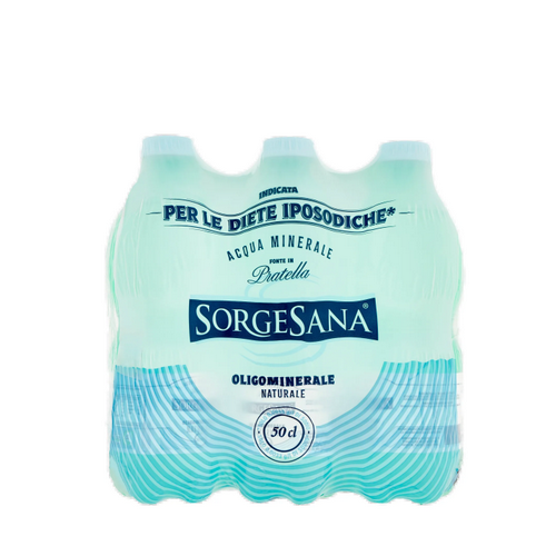 Acqua Sorgesana Naturale fardello da 6 bottiglie da 50 Cl.