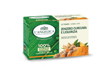 Tisana L'Angelica Digestiva Antiossidante Zenzero-Curcuma-Liquirizia 20 Filtri - Magastore.it