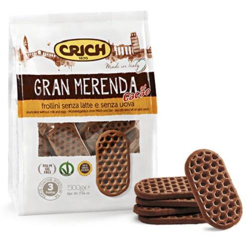 Biscotti Senza Latte E Uova Gran Merenda Crich Al Cioccolato Da 500 Gr - Magastore.it