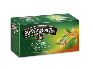 Tè Verde Zenzero-Arancia Sir Winston Tea 20 Filtri - Magastore.it