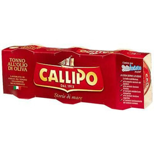Tonno Callipo Yellowfin all’olio di oliva tris da gr.80 - Magastore.it