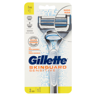 Rasoio Gillette Skinguard Sensitive Con 3 Ricambi. - Magastore.it