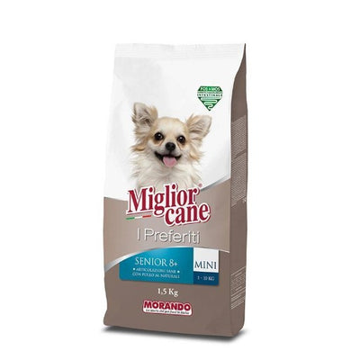 Crocchette Migliorcane I Preferiti per Cani di Piccola Taglia Senior con Pollo kg.1,5 - Magastore.it