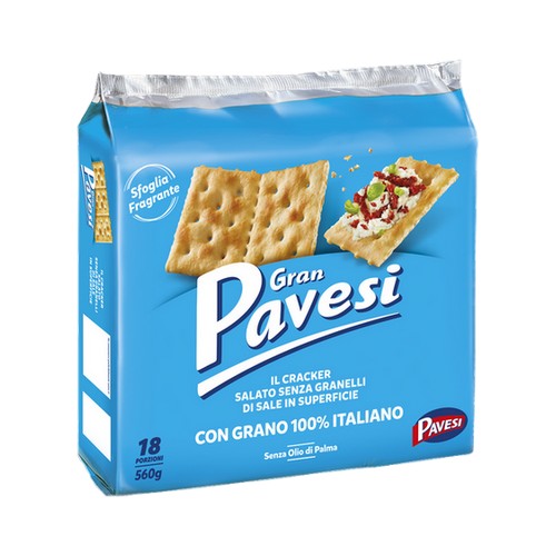 Crackers Pavesi senza sale in superficie gr.560 - Magastore.it