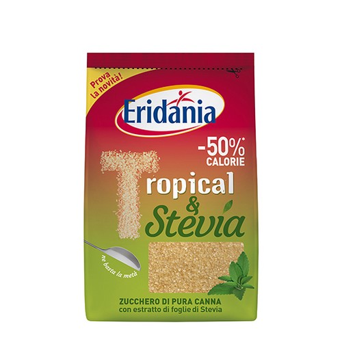 Zucchero di canna Tropical e Stevia Eridania da 500 gr. - Magastore.it