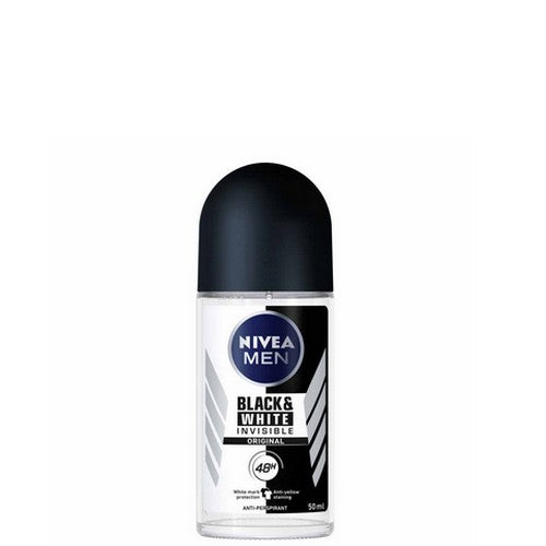 Deodorante Nivea Roll On Men Black&White Invisible Da 50 Ml. - Magastore.it