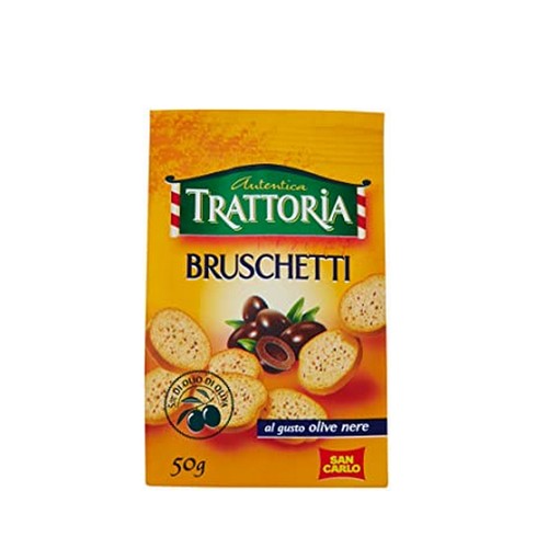 Bruschetti Autentica Trattoria San Carlo Olive Nere Da 50 Gr. - Magastore.it