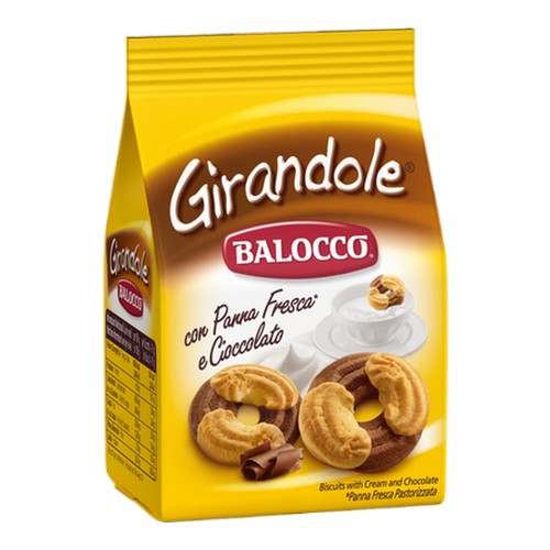 Biscotti Balocco Girandole Cioccolato e Panna gr.700 - Magastore.it