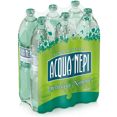 Acqua di Nepi Effervescente Naturale fardello da 6 bottiglie da 1.5 lt - Magastore.it