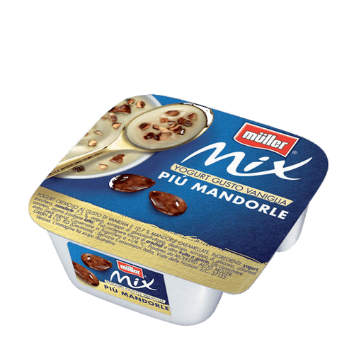 Yogurt Müller Mix alla Vaniglia più Mandorle gr.150 - Magastore.it