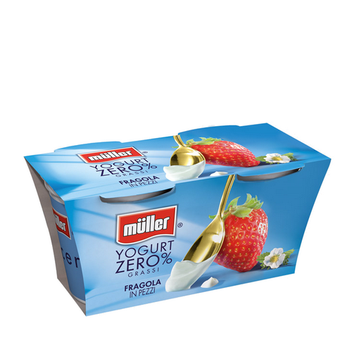 Yogurt Müller Magro 0% Grassi alla fragola in pezzi 2 x gr.125 - Magastore.it