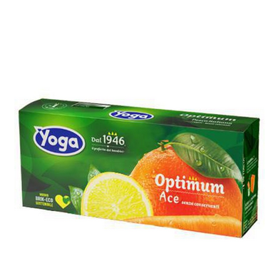 Succhi Yoga Optimum all'Arancia Carota e Limone confezione da 3 x ml.200 - Magastore.it