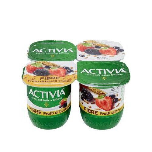 Yogurt Activia Danone Fibre Frutti di Bosco E Crusca 4 x 125 gr. - Magastore.it
