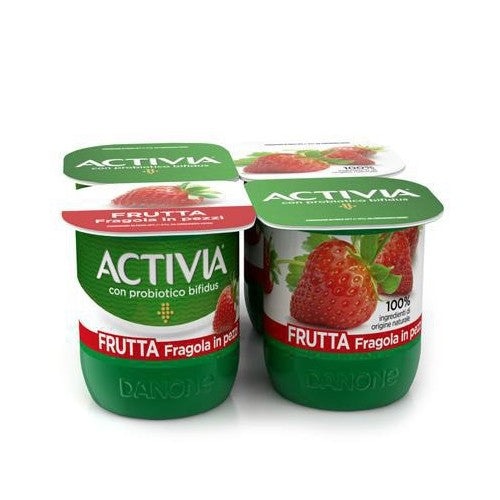 Yogurt Activia Danone alla Fragola 4 x 125 gr. - Magastore.it