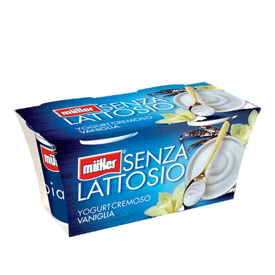 Yogurt Müller senza lattosio alla vaniglia cremoso intero 2 x gr.125 - Magastore.it