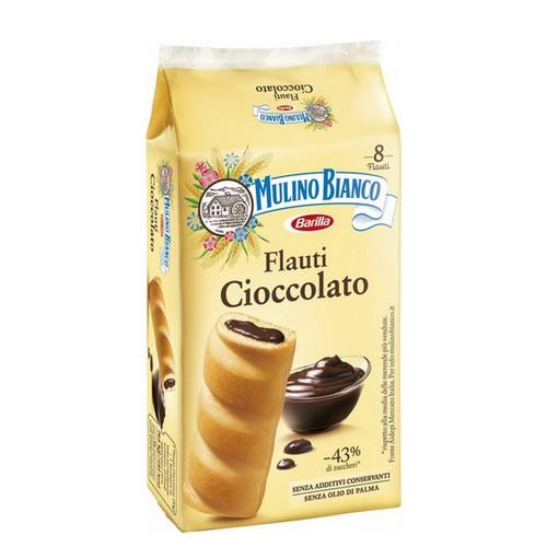 Merendine Mulino Bianco Flauti al Cioccolato da 8 pz. - Magastore.it