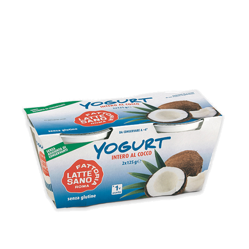 Yogurt Latte Sano Intero al Cocco 2 x 125 gr. - Magastore.it