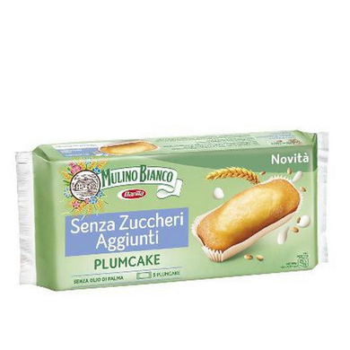 Merendine Mulino Bianco Plumcake senza Zuccheri Aggiunti confezione da 5 pz. - Magastore.it