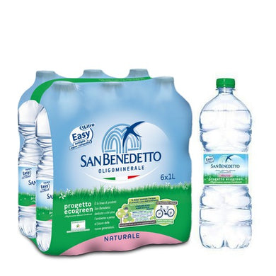Acqua Easy San Benedetto Naturale fardello da 6 bottiglie da 1 lt - Magastore.it