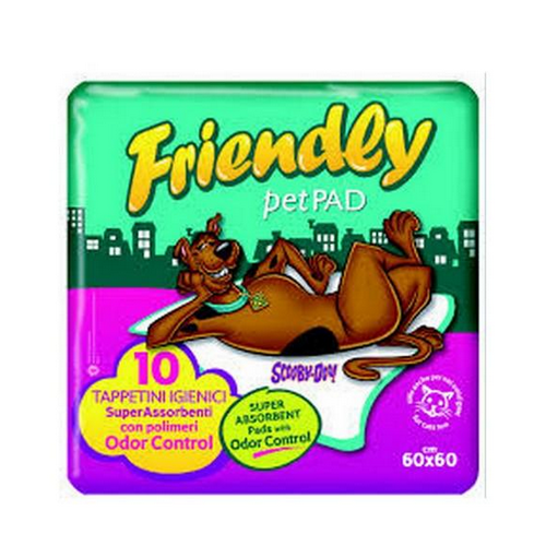 Tappetini Assorbenti Friendly PetPad Scooby-Doo per cani 60x60 Pz.10 - Magastore.it