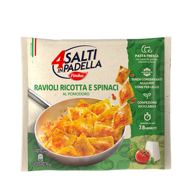 Findus 4 Salti in Padella Ravioli Ricotta e Spinaci gr.550 - Magastore.it
