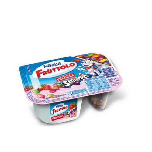 Fruttolo Smarties Nestlè Yogurt alla Fragola con confettini da 120 gr. - Magastore.it
