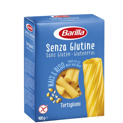 Pasta Barilla Senza Glutine Tortiglioni Con Mais Bianco,Mais Giallo E Riso Da 400 Gr. - Magastore.it