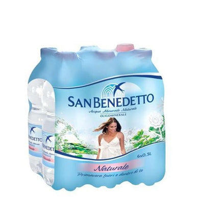 Acqua San Benedetto Naturale fardello da 6 bottiglie da 50 cl - Magastore.it