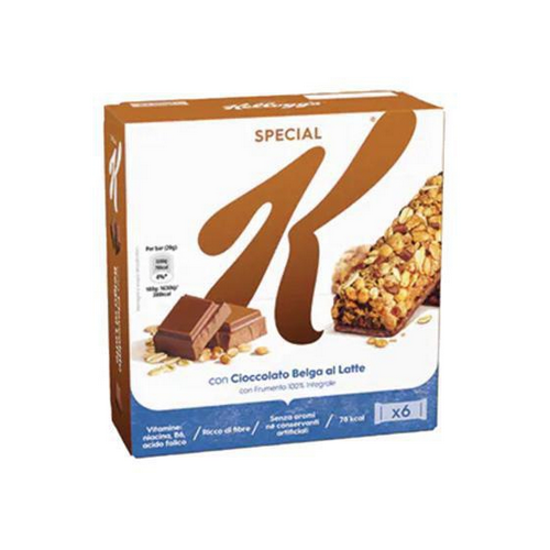 Barrette Kellogg's Special K di cereali integrali con cioccolato al latte da 6 snack - Magastore.it