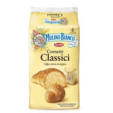 Merendine Mulino Bianco Cornetti Classici da 6 pz. - Magastore.it