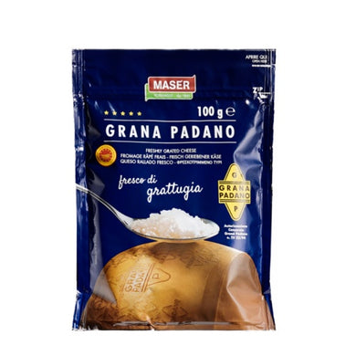 Grana Padano DOP Grattugiato Maser Da 100 Gr. - Magastore.it