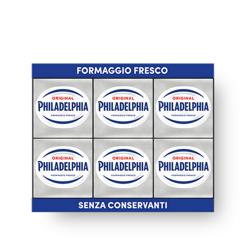 Formaggio Fresco Spalmabile Philadelphia Original confezione da pz.6 x gr.25 - Magastore.it
